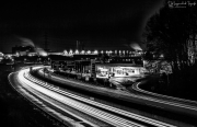 A40 bei Nacht